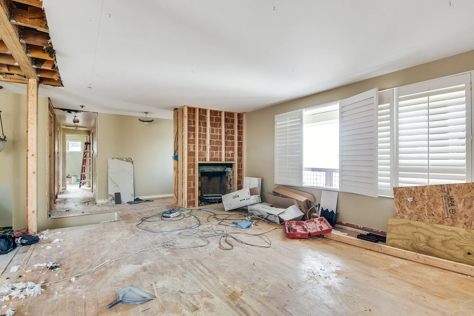 Wallace home detail transformation before